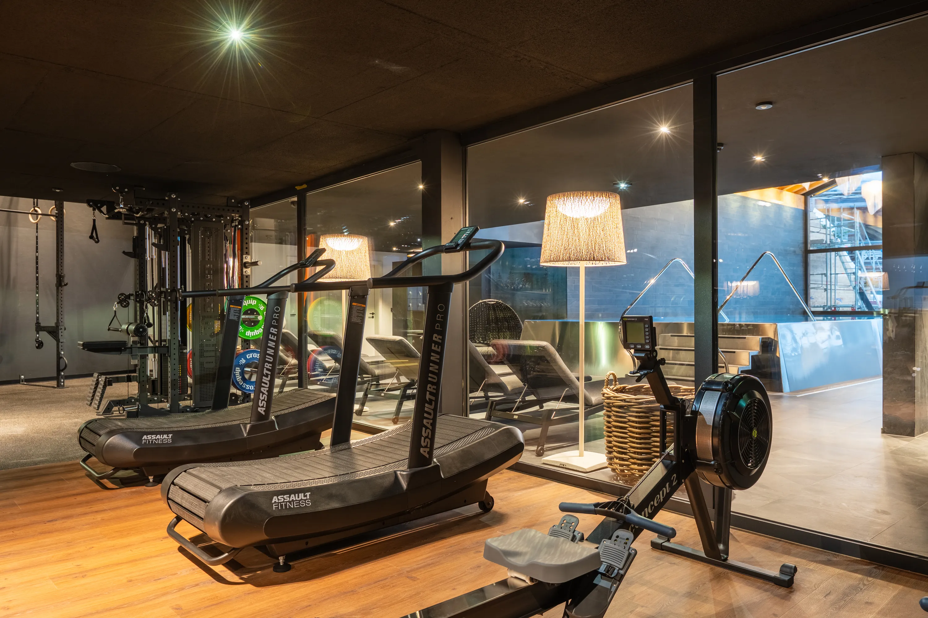 Modern fitness facilities